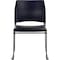 National Public Seating Stacking Chair, Vinyl, 30-3/4in H, Black 8704-10-04 - alternate 5