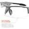 Ergodyne DAGR-AF, Safety Glasses, Anti-Fog, Clear Lens, Matte Gray Frame, Half-Frame DAGR-AF - alternate 4