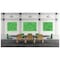 Ghent Dry Erase Board, Glass, 24 in, 36 in, No Frame Frame, Gray, Gloss HMYRN23GY - alternate 4