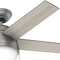 Hunter Decorative Ceiling Fan, 46 in Blade Dia, 5 Blades, 3 Speeds, 120V AC, Matte Silver 59267 - alternate 5