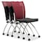 Mayline Training Chair Valor Training Chair, Hgh Back, No Arms, No Arms, 18-1/2" Height, Fabric, Black/Red TSH2BR - alternate 2