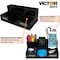 Victor Technology Desktop Organizer, Black, Wood, 5-1/2 in. H 9525-5 - alternate 5