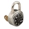 Master Lock Combination Padlock, Body Material Stainless Steel, Body Thickness 3/4 in, Dial Location Front 1525 - alternate 4