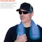 Ergodyne Evaporative Cooling Towel, PVA, Long Lasting Cooling Relief, 29.5 in L x 13 in W, Blue 6602 - alternate 8