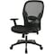 Office Star Executive Chair Managers Chair, Adjustable Arms, 18-3/4" to 22-3/4" Height, Mesh, Black 2300 - alternate 5