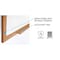 Ghent Dry Erase Board, Plastic, 48 5/8 in, 96 5/8 in, Wood Frame, White, Gloss M2W-48-4 - alternate 4