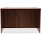 Lorell Desk, 24" D X 29-1/2" H, 48" W X 3mm PVC (Edge), Metal, Walnut LLR34390 - alternate 2