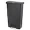 Rubbermaid Commercial Slim Jim Step-On 18 gal Rectangular Slim-Profile Plastic Can, Black, Foot Pedal, Plastic, 13 in 1883613 - alternate 2