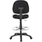Boss B1615 Drafting Chair, Black Seat, Black Back, 25" W 25" L 49-1/2" H, Armless, Fabric Seat B1615-BK - alternate 6