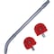 Unger 9.1 in W Toilet Brush, 22 1/2 in L Handle, 3 1/2 in L Brush, Red, Plastic, 26 in L Overall BBCOR - alternate 2