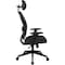 Office Star Managerial Chair Desk Chair, Adjustable Arms, 23-1/4" Height, Fabric, Black 5540 - alternate 2