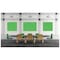 Ghent Dry Erase Board, Glass, 48 in, 72 in, No Frame Frame, Black, Gloss HMYRN46BK - alternate 3