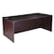 Boss Desk Shell Office Desk Shell, 36" D X 29" H, 71" W X Wood, Mocha N101-MOC - alternate 2