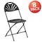 Flash Furniture Black Plastic Folding Chair, PK8 8-LE-L-4-BK-GG - alternate 2