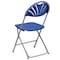 Flash Furniture Blue Plastic Folding Chair, PK8 8-LE-L-4-BL-GG - alternate 2