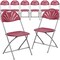 Flash Furniture Burgundy Plastic Folding Chair, PK8 8-LE-L-4-BUR-GG - alternate 8