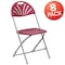 Flash Furniture Burgundy Plastic Folding Chair, PK8 8-LE-L-4-BUR-GG - alternate 9