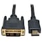 Tripp Lite HDMI to DVI Cable, HDMI, DVI-D M/M, 3ft P566-003 - alternate 2