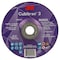 3M Cubitron Depressed Center Grinding Wheel, Type 27, 6 in Dia, 0.25 in Thick, 7/8 in Arbor Hole Size, Ceramic 90005 - alternate 3
