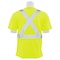 Deltaplus Hi-Vis Short-Sleeve Shirt, Class 2, Type R, 100% Polyester Birdseye Mesh with Moisture Wicking, M 62181 - alternate 3