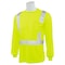 Deltaplus Hi-Vis Long Sleeve Shirt, Class 2, Type R, 100% Polyester Birdseye Mesh with Moisture Wicking, Lime 64005 - alternate 4