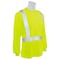 Deltaplus Hi-Vis Long Sleeve Shirt, Class 2, Type R, 100% Polyester Birdseye Mesh with Moisture Wicking, Lime 64005 - alternate 3
