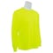 Deltaplus Hi-Vis Long Sleeve Shirt, 100% Polyester Birdseye Mesh with Moisture Wicking, High Visibility Lime 64028 - alternate 2