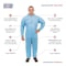 International Enviroguard Coverall, 2X-Large, Flame Resistant Fabric, Zipper with Storm Flap, Elastic Cuff, Serged Seam 9012-2XL - alternate 3