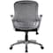 Boss Chair, Black Back, 25 in W 29" L 41" H, Loop, Mesh Seat B6756-BK - alternate 5