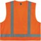 Ergodyne Orange Type R Class 2 Economy Surveyors, Polyester, Polyester Mesh, Zipper Closure, Orange, Size S/M 8249Z - alternate 5