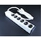 Wiremold Outlet Strip, Switched, Medical Grade, 6 5-15R, 5-15P, 6 ft., White ULM6-6 - alternate 2