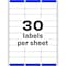 Avery Avery Easy Peel Address Labels, Permanent Adhesive, 1" x 2-5/8", 3,000 Labels (5160) 7278205160 - alternate 6