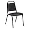 National Public Seating Stacking Chair, 9100 Series, Vinyl Black 9110-B - alternate 1