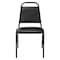 National Public Seating Stacking Chair, 9100 Series, Vinyl Black 9110-B - alternate 3