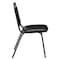 National Public Seating Stacking Chair, 9100 Series, Vinyl Black 9110-B - alternate 4