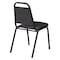 National Public Seating Stacking Chair, 9100 Series, Vinyl Black 9110-B - alternate 5