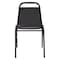National Public Seating Stacking Chair, 9100 Series, Vinyl Black 9110-B - alternate 2