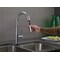 Delta Essa 1Hdl, PulDwnKitchenFaucet ArStinles, Electronic, 8" Mount, 1 or 3 Hole Commercial 9113-AR-DST - alternate 4