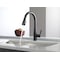 Delta Essa 1Hdl, PulDown Kitchen Faucet MatBlck, Electronic, 8" Mount, 1 or 3 Hole Commercial 9113-BL-DST - alternate 4