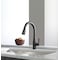Delta Essa 1Hdl, PulDown Kitchen Faucet MatBlck, Electronic, 8" Mount, 1 or 3 Hole Commercial 9113-BL-DST - alternate 3