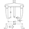Gedore Puller, Quick-Release, 3-Arm Pattern 1.07/S2-E - alternate 2