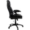 Lorell Executive Chair Black Base High-Back Leather Chair, Black, Adjustable Arms, Leather, Black LLR59535 - alternate 5