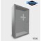 Ketcham 9" x 15" Surface Mount Frosted Glass Door Front Keyed Medicine Cabinet 915K
