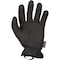 Mechanix Wear Tactical Glove, Synthetic Leather Palm, 12" Length, Elastic Cuff, Full Finger, Foam Lining, Black MFF-F55-009 - alternate 4