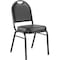 National Public Seating Stacking Chair, 9200 Series, Vinyl Black 9210-BT - alternate 1