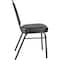 National Public Seating Stacking Chair, 9200 Series, Vinyl Black 9210-BT - alternate 6