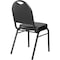 National Public Seating Stacking Chair, 9200 Series, Vinyl Black 9210-BT - alternate 5