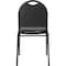 National Public Seating Stacking Chair, 9200 Series, Vinyl Black 9210-BT - alternate 3