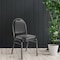 National Public Seating Stacking Chair, 9200 Series, Vinyl Black 9210-BT - alternate 2