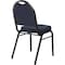 National Public Seating Stacking Chair, 9200 Series, Fabric Blue 9254-BT - alternate 4